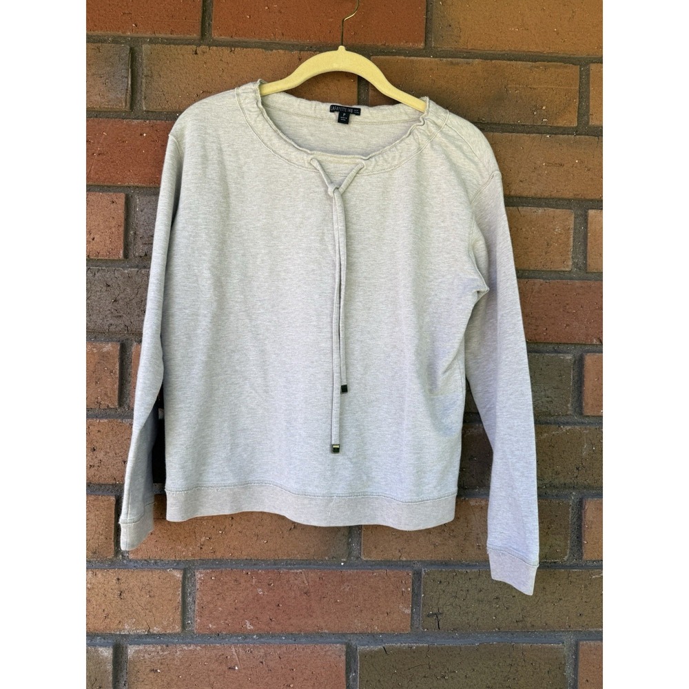 Lafayette 148 Sweater Tie Neck Pullover Long Sleeve Lightweight | Beige |‎ Small
